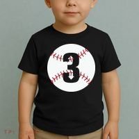 3 UP 3 Down Baseball Gift For Player Sport Team Toddler T-Shirt thumb 2