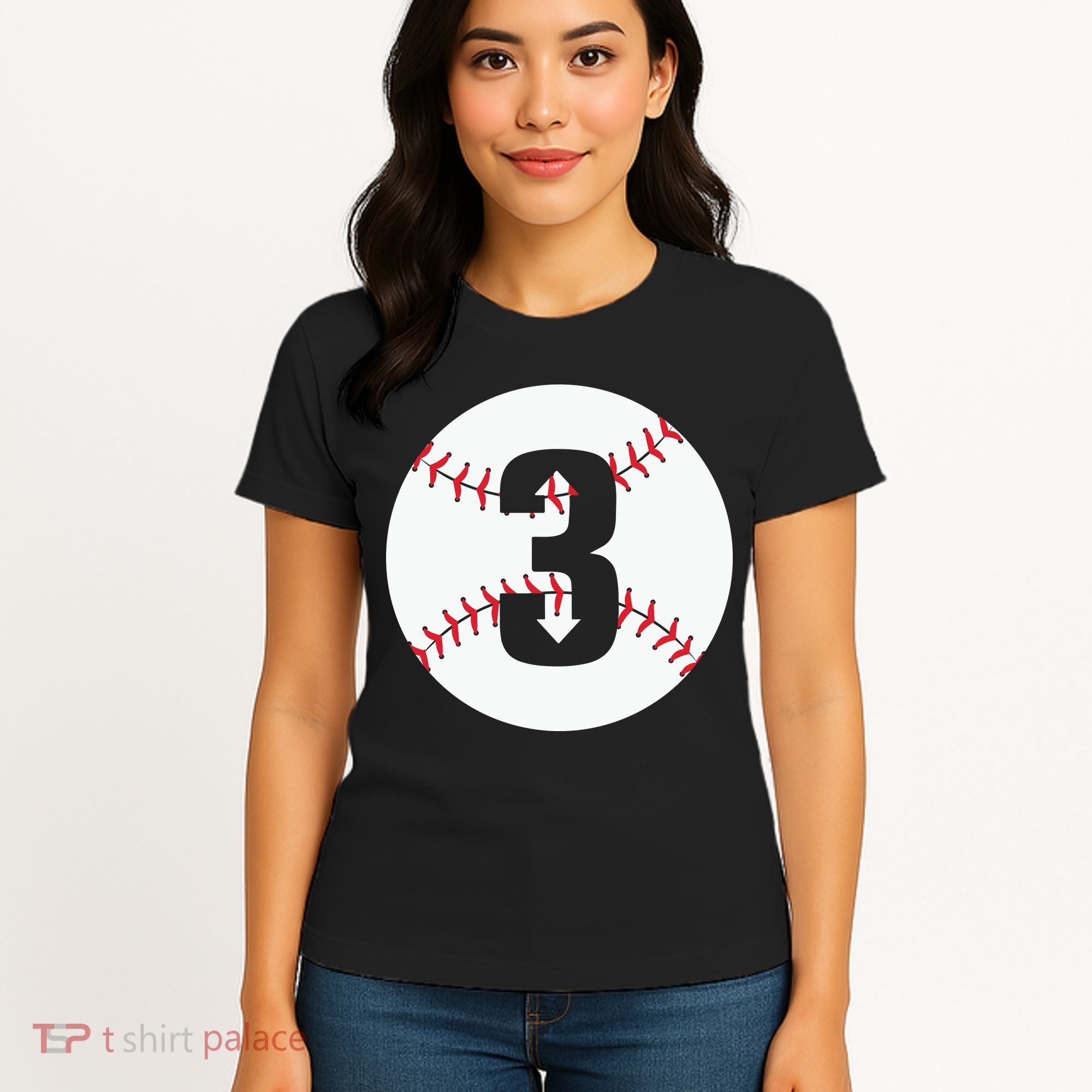 3 UP 3 Down Baseball Gift For Player Sport Team Women's T-Shirt