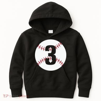 3 UP 3 Down Baseball Gift For Player Sport Team Kids Hoodie