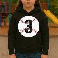 3 UP 3 Down Baseball Gift For Player Sport Team Kids Hoodie thumb 3