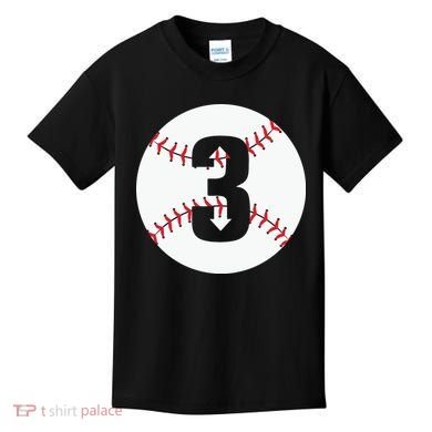 3 UP 3 Down Baseball Gift For Player Sport Team Kids T-Shirt