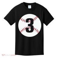 3 UP 3 Down Baseball Gift For Player Sport Team Kids T-Shirt thumb 0