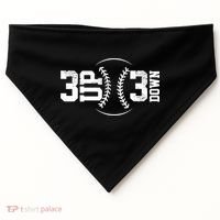 3 UP 3 Down Baseball TShirt TShirt USA-Made Doggie Bandana thumb 0