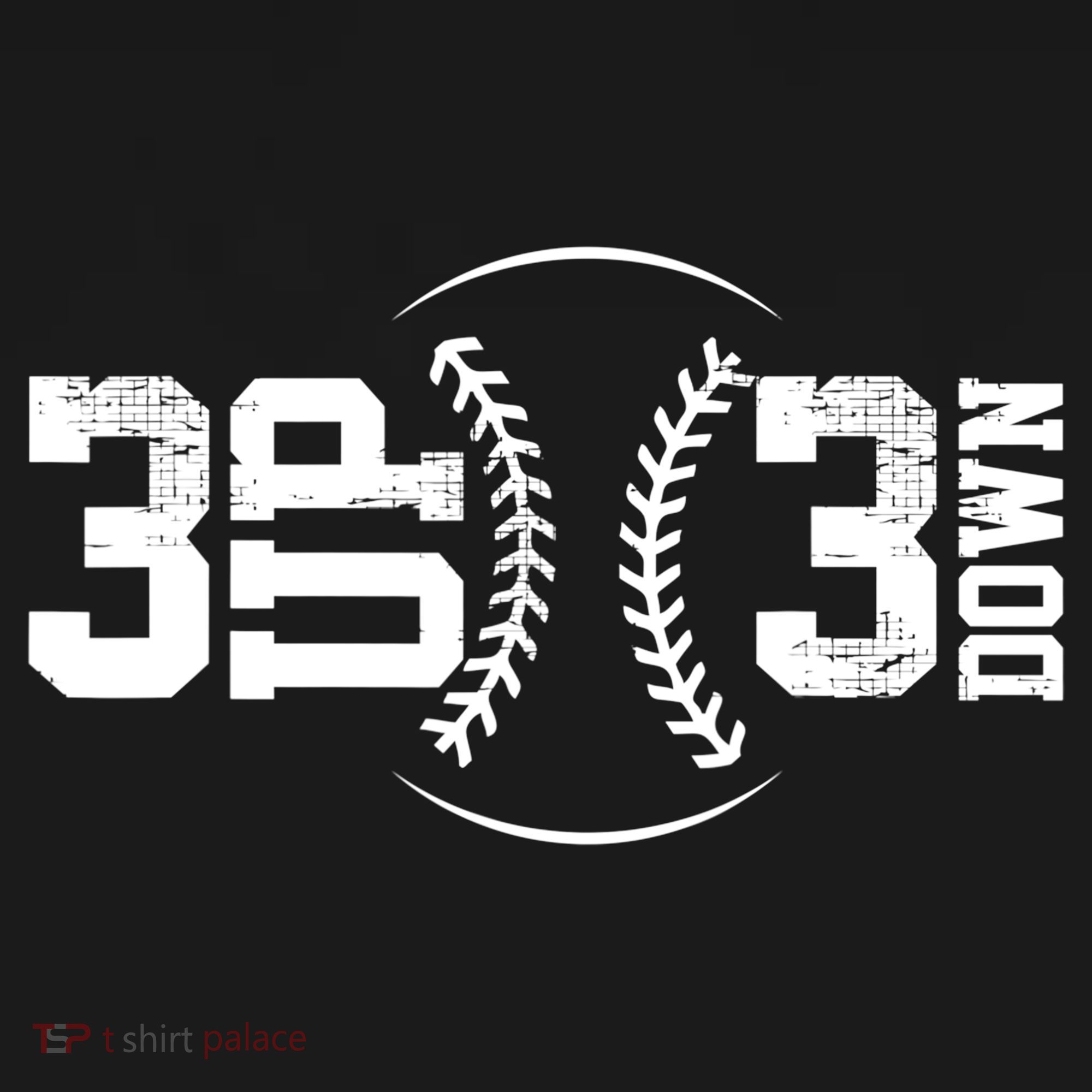 3 UP 3 Down Baseball TShirt TShirt USA-Made Doggie Bandana
