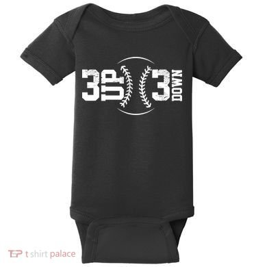 3 UP 3 Down Baseball TShirt TShirt Baby Bodysuit