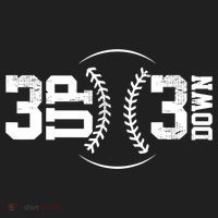 3 UP 3 Down Baseball TShirt TShirt Hat thumb 2