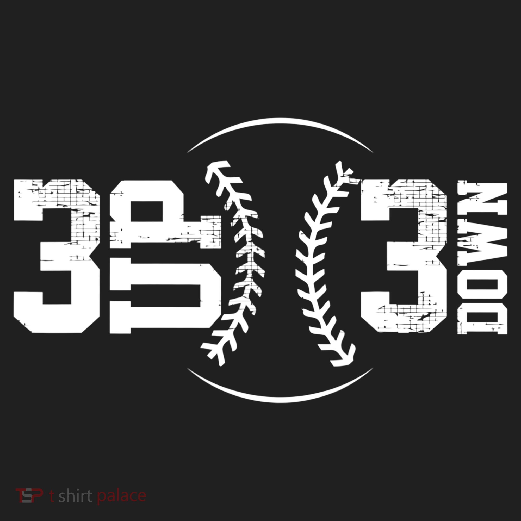 3 UP 3 Down Baseball TShirt TShirt Golf Towel