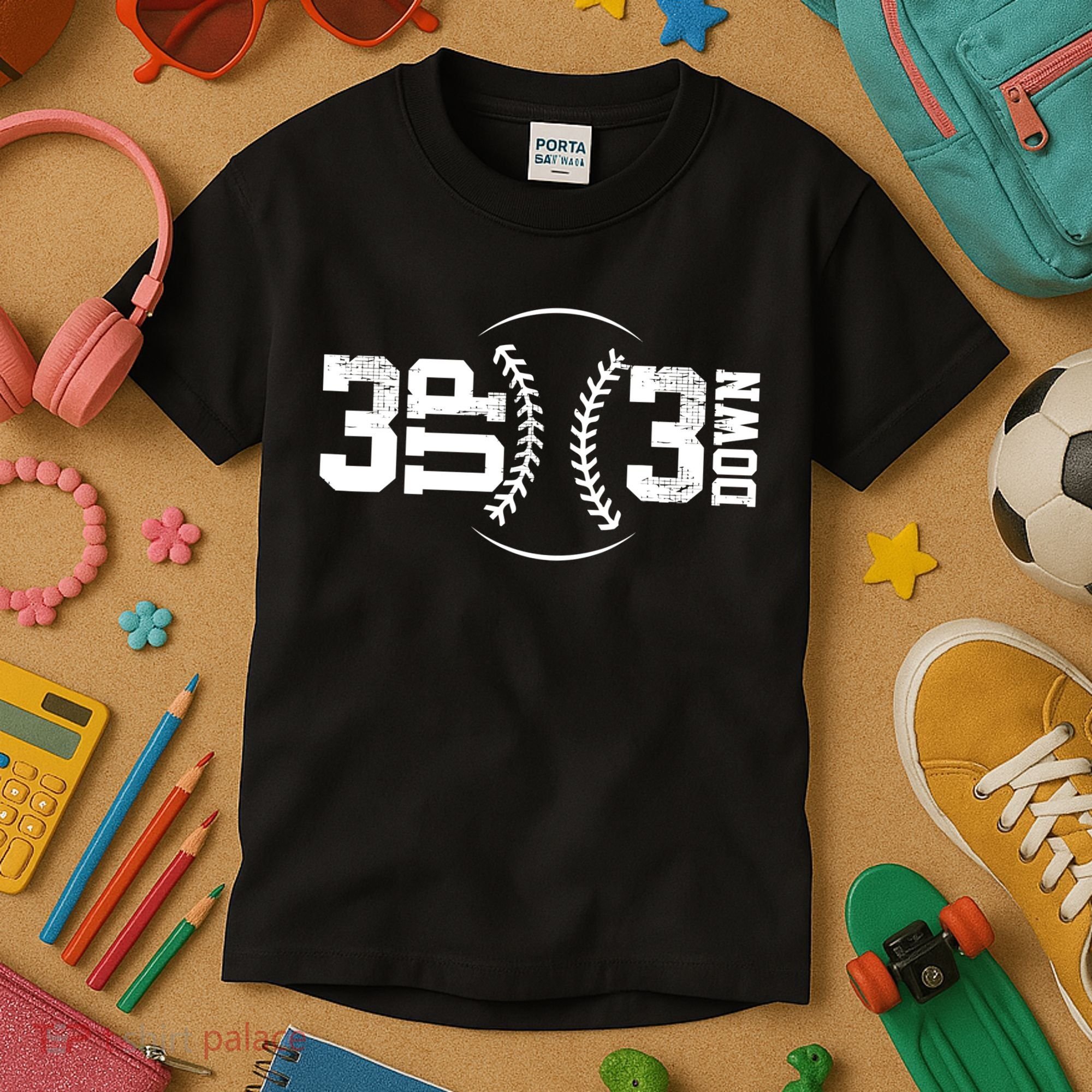 3 UP 3 Down Baseball TShirt TShirt Kids T-Shirt
