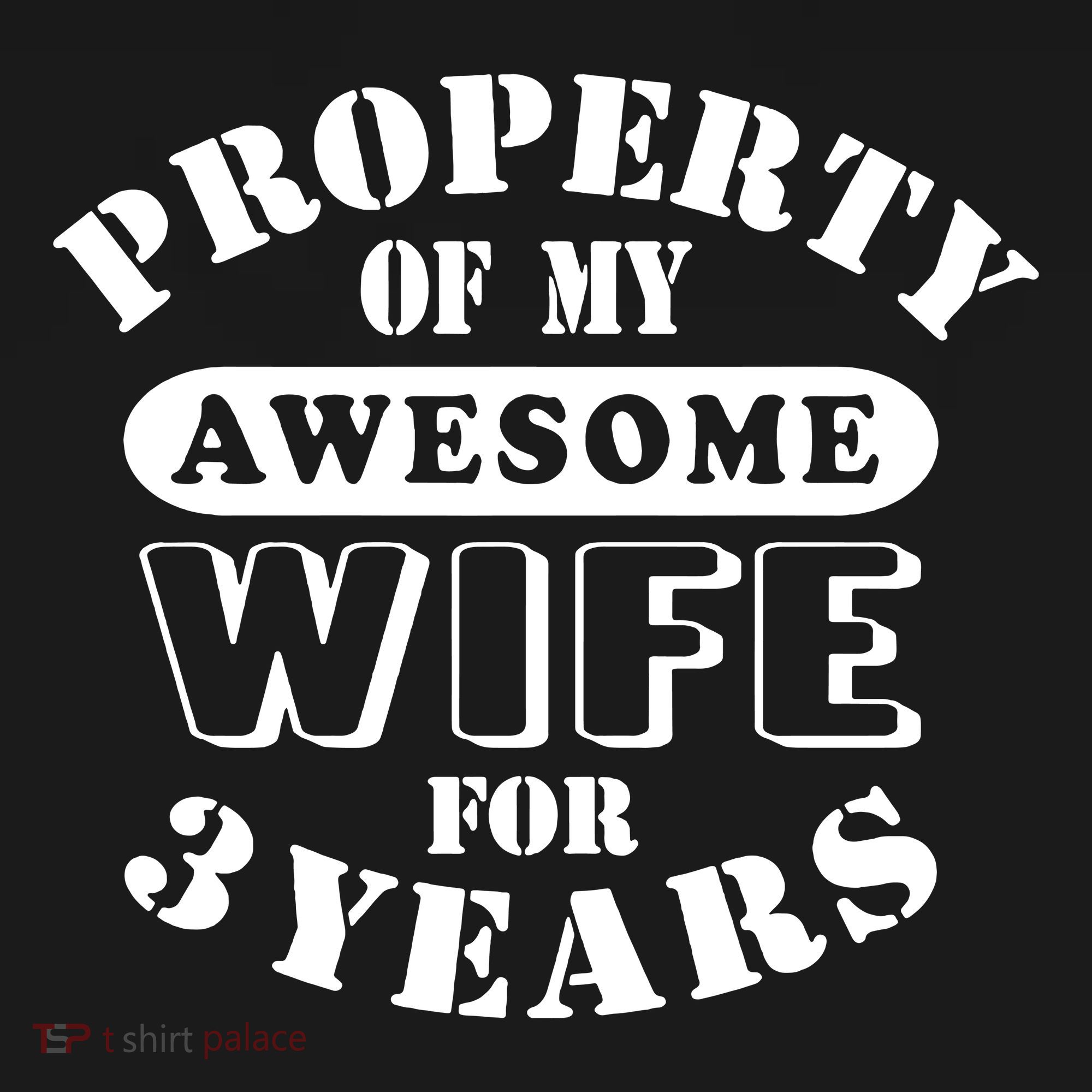 3rd Wedding Anniversary Wife Funny Gift 3 Year Husband My Awesome Tote Bag