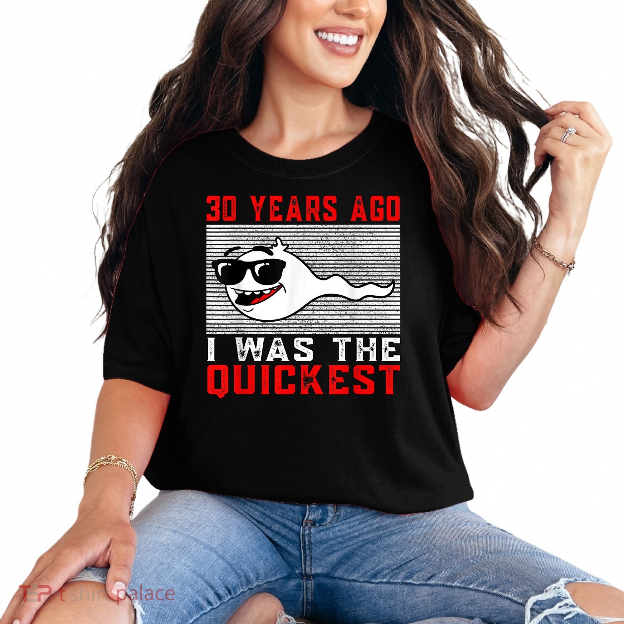 30 years ago I was the quickest 30th birthday funny Comfort Colors T-Shirt
