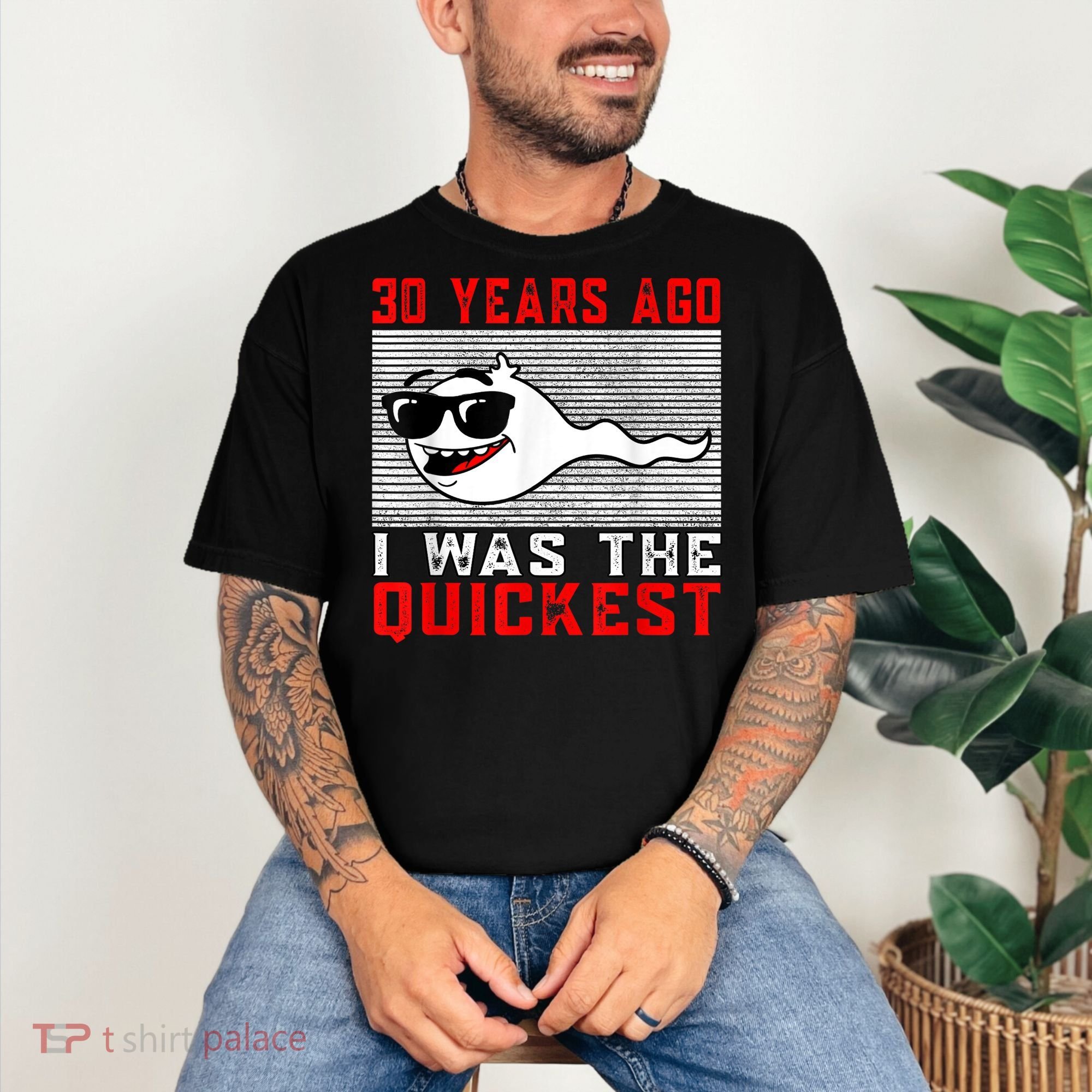 30 years ago I was the quickest 30th birthday funny Comfort Colors T-Shirt