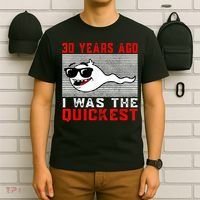 30 years ago I was the quickest 30th birthday funny T-Shirt thumb 6