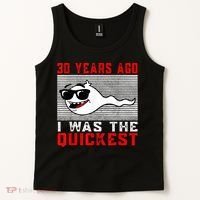 30 years ago I was the quickest 30th birthday funny Tank Top thumb 2