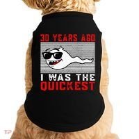 30 Years Ago I Was The Quickest 30th Birthday Funny Doggie Tank thumb 0