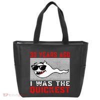 30 Years Ago I Was The Quickest 30th Birthday Funny Tote Bag thumb 0
