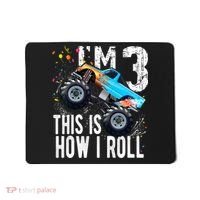 3 Year Old Gift Cool 3th Birthday Boy Gift For Monster Truck Car Lovers Mousepad thumb 0