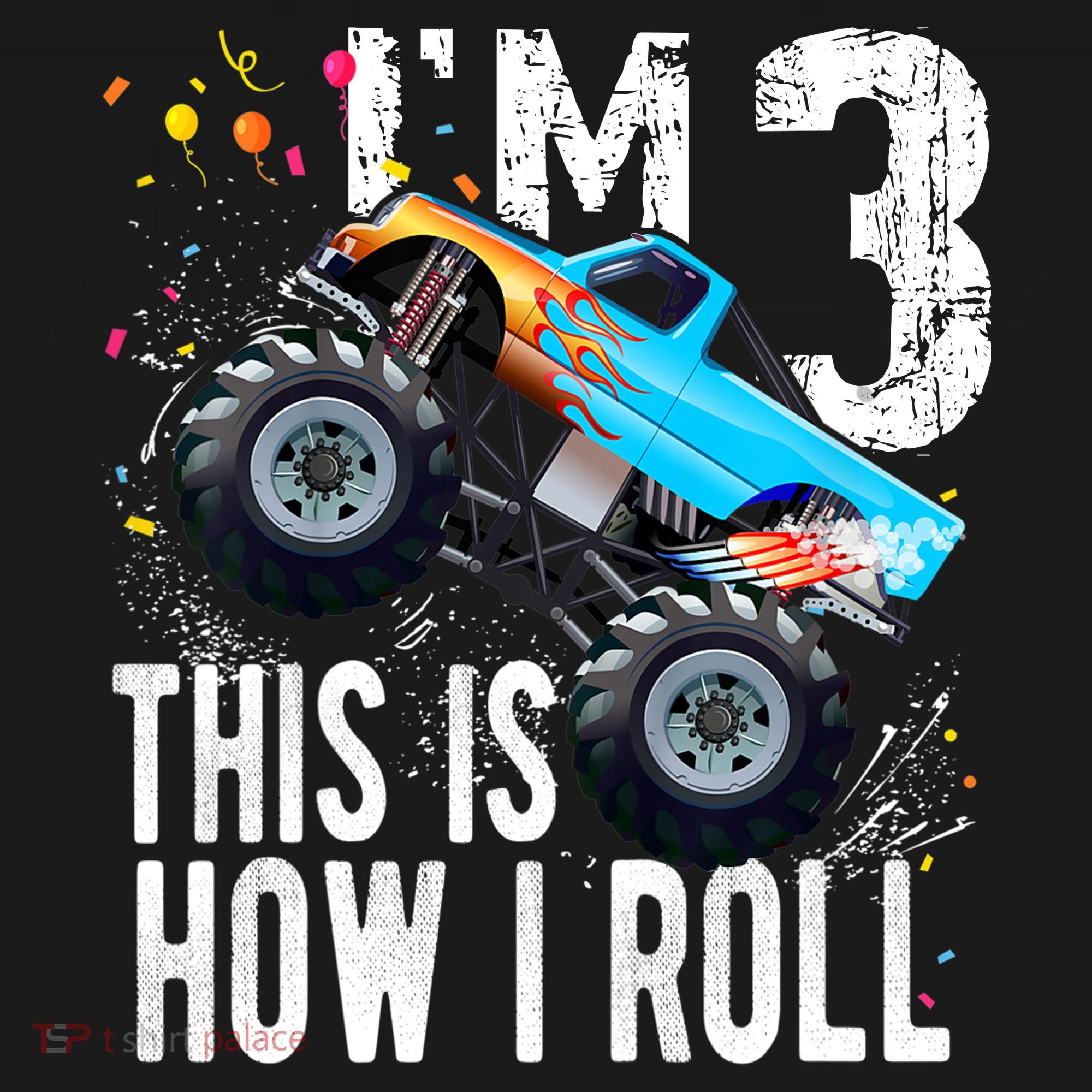 3 Year Old Gift Cool 3th Birthday Boy Gift For Monster Truck Car Lovers Mousepad