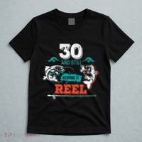 30 Years Old Fisherman Keeping It Reel 30th Birthday Fishing T-Shirt thumb 5
