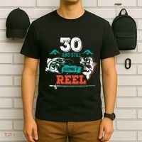 30 Years Old Fisherman Keeping It Reel 30th Birthday Fishing T-Shirt thumb 6