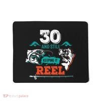 30 Years Old Fisherman Keeping It Reel 30th Birthday Fishing Mousepad thumb 0