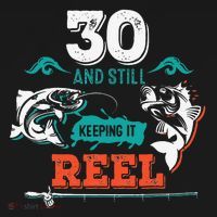 30 Years Old Fisherman Keeping It Reel 30th Birthday Fishing Mousepad thumb 1
