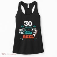 30 Years Old Fisherman Keeping It Reel 30th Birthday Fishing Women's Tank Top thumb 0