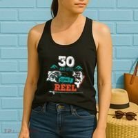 30 Years Old Fisherman Keeping It Reel 30th Birthday Fishing Women's Tank Top thumb 2