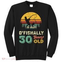 30 Years Old Fishing Gift 30th Birthday Cool Thirty Year Old Sweatshirt thumb 0