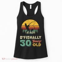 30 Years Old Fishing Gift 30th Birthday Cool Thirty Year Old Women's Tank Top thumb 0