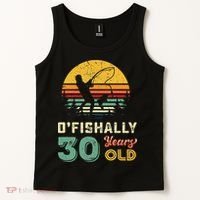 30 Years Old Fishing Gift 30th Birthday Cool Thirty Year Old Tank Top thumb 2