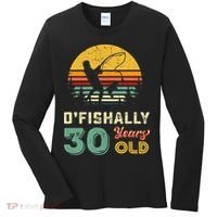 30 Years Old Fishing Gift 30th Birthday Cool Thirty Year Old Women's Long Sleeve Shirt thumb 0