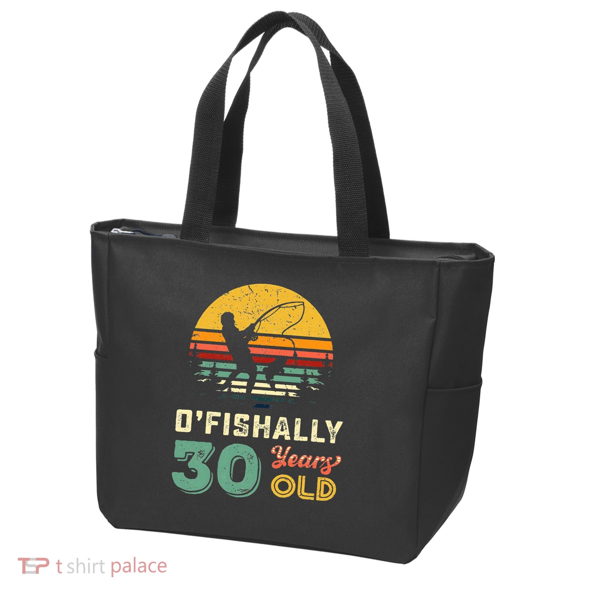 30 Years Old Fishing Gift 30th Birthday Cool Thirty Year Old Tote Bag