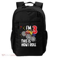  3 Year Old 3rd Birthday Boy Monster Truck Car Backpack thumb 0