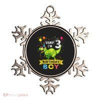 3 Year Old 3rd Birthday Boy T Rex Dinosaur Ornament thumb 0