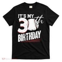 30 Years Old Vintage Baseball 30th Birthday T-Shirt thumb 0
