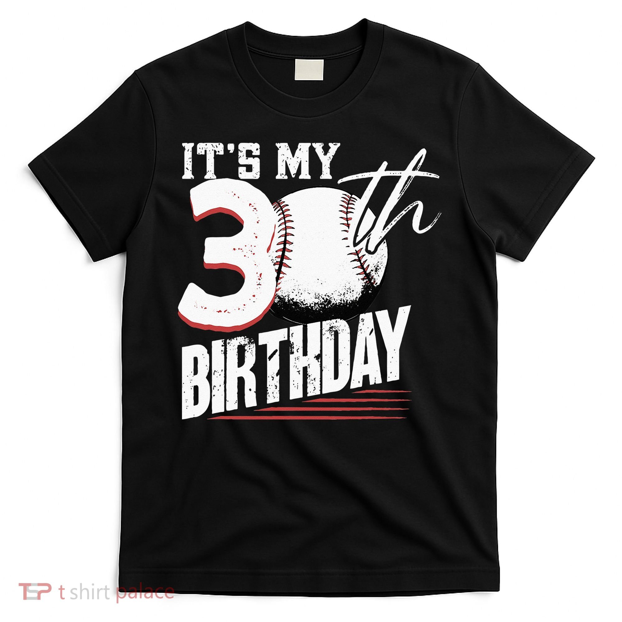 30 Years Old Vintage Baseball 30th Birthday T-Shirt