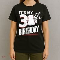 30 Years Old Vintage Baseball 30th Birthday T-Shirt thumb 4