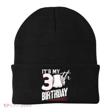 30 Years Old Vintage Baseball 30th Birthday Beanie