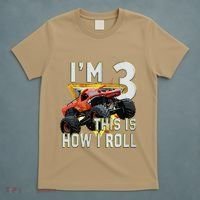 3 Years Old Boy Girl ItS My 3rd Birthday Monster Truck T-Shirt thumb 5