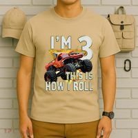 3 Years Old Boy Girl ItS My 3rd Birthday Monster Truck T-Shirt thumb 6