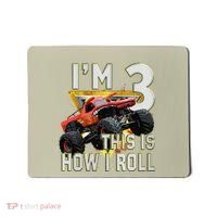 3 Years Old Boy Girl ItS My 3rd Birthday Monster Truck Mousepad thumb 0