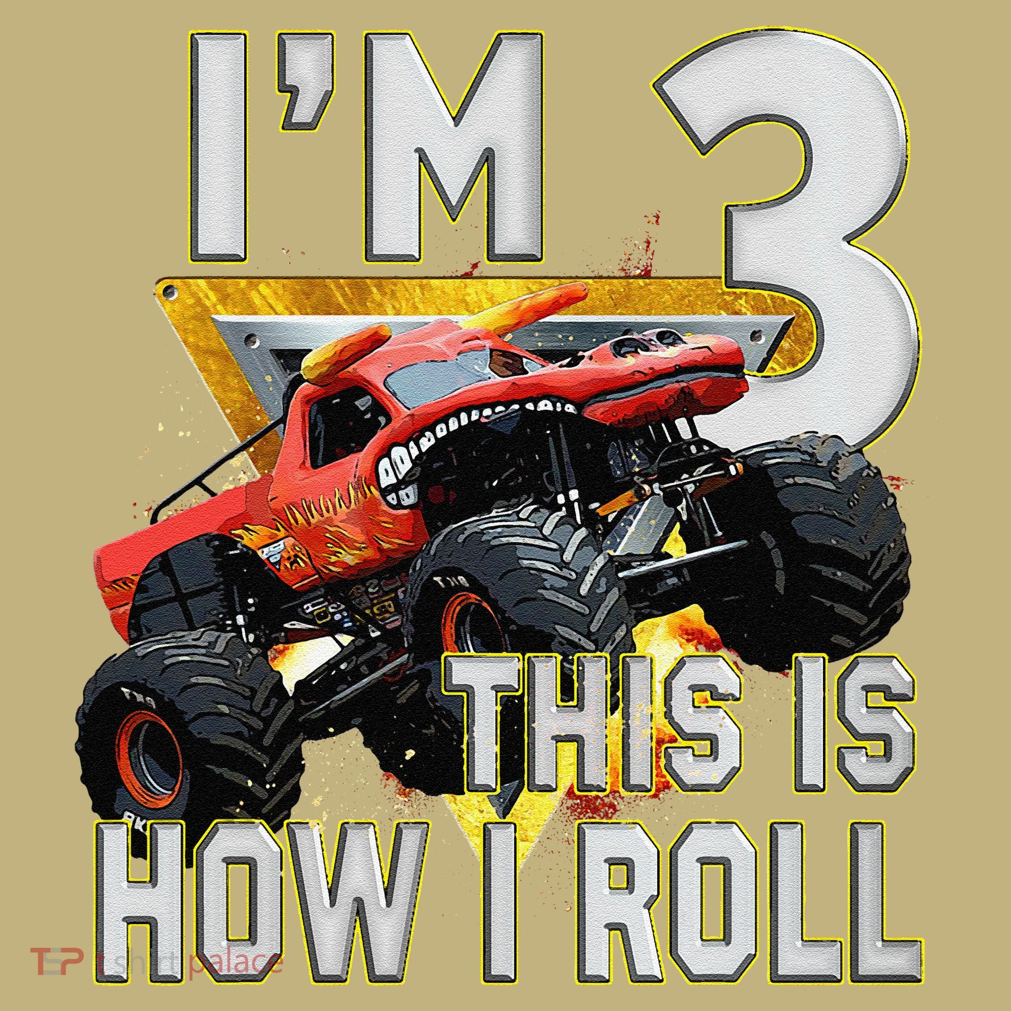 3 Years Old Boy Girl ItS My 3rd Birthday Monster Truck Mousepad