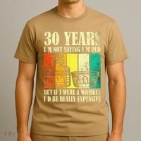 30 Year Old Vintage Bourbon Vintage Whiskey 30th Birthday T-Shirt thumb 3
