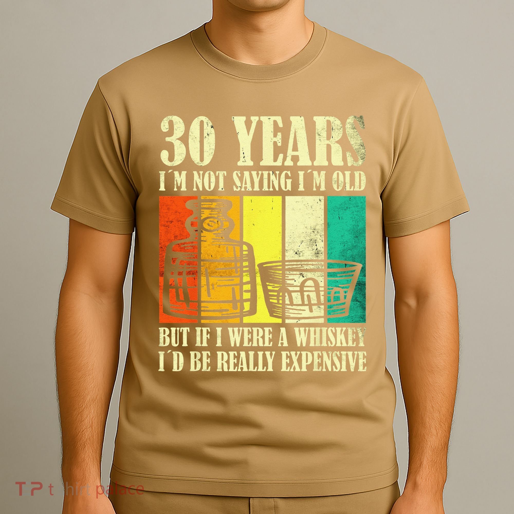 30 Year Old Vintage Bourbon Vintage Whiskey 30th Birthday T-Shirt