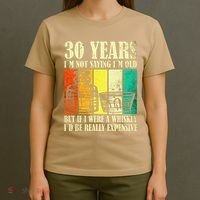 30 Year Old Vintage Bourbon Vintage Whiskey 30th Birthday T-Shirt thumb 4