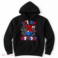 3 Years Old It_s My 3rd Birthday Spider Theme Party Hoodie thumb 0