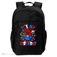 3 Years Old It_s My 3rd Birthday Spider Theme Party Backpack thumb 0