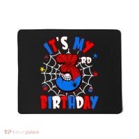 3 Years Old It_s My 3rd Birthday Spider Theme Party Mousepad thumb 0