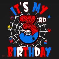 3 Years Old It_s My 3rd Birthday Spider Theme Party Kids Hoodie thumb 5
