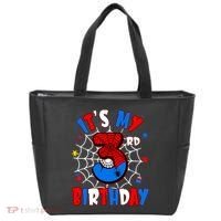 3 Years Old It_s My 3rd Birthday Spider Theme Party Tote Bag thumb 0